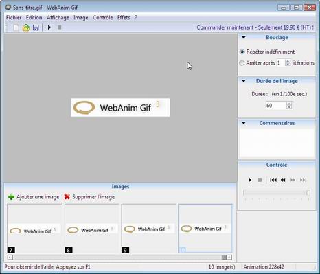 Capture d'écran de WebAnim Gif